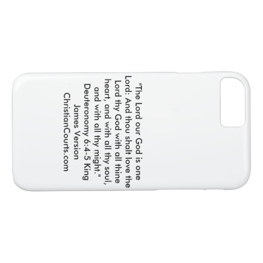 shema Deuteronomie 6:4-5 Bijbelscripts Case-Mate iPhone Case (Achterkant (Horizontaal))