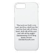 shema Deuteronomie 6:4-5 Bijbelscripts Case-Mate iPhone Case (Achterkant)