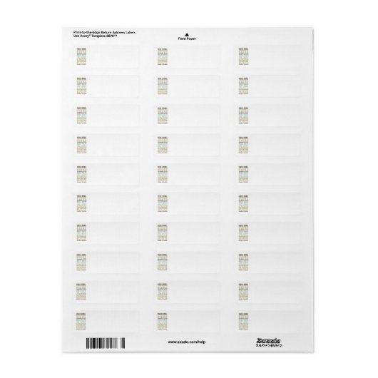Shema return address labels (Full Sheet)