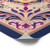 Shema V'ahavta Hebreeuwse Barokke Bloeiende Kunst Poster (Hoek)