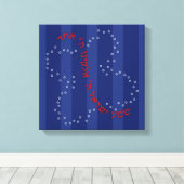 Shema Vlinder op Canvas (Insitu (Houten vloer))