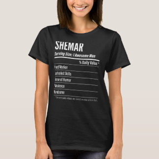 Shemar Serving Size Nutrition Label Calories T-shirt