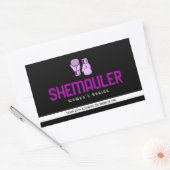 Shemauler Womens Boxing Pink Boxing Ghandschoenen Rechthoekige Sticker (Envelop)