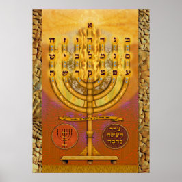 Shemen ha Tov Menorah Poster
