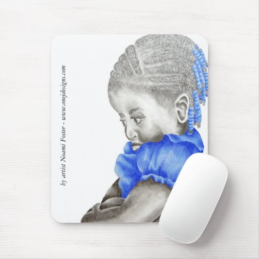 Shemiah Blue Mousepad Muismat (Met muis)