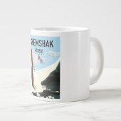 Shemshak Iran Ski poster. Grote Koffiekop (Voorkant rechts)