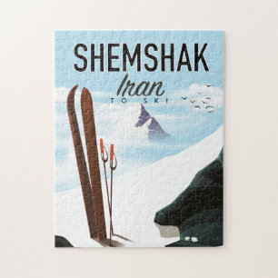 Shemshak Iran ski-poster. Legpuzzel