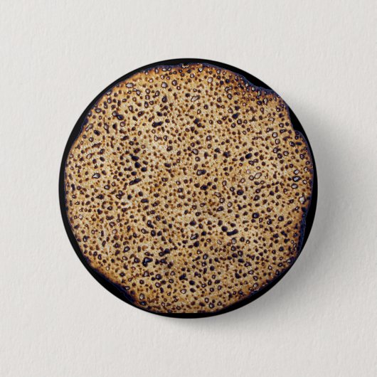 Shemura Matzah Ronde Button 5,7 Cm (Voorkant)