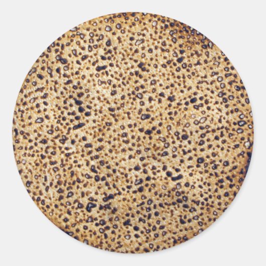 Shemura Matzah Ronde Sticker (Voorkant)