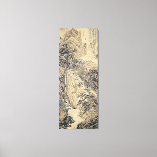 Shen Zhou / Lofty Mountain / Canvas Afdruk (Voorkant)