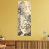 Shen Zhou / Lofty Mountain / Canvas Afdruk (Insitu (Woonkamer))