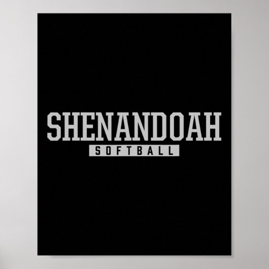 Shenandoah High School Softbal Poster (Voorkant)