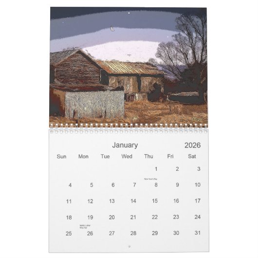 Shenandoah Ink & Wash 2011 Kalender (Jan 2026)