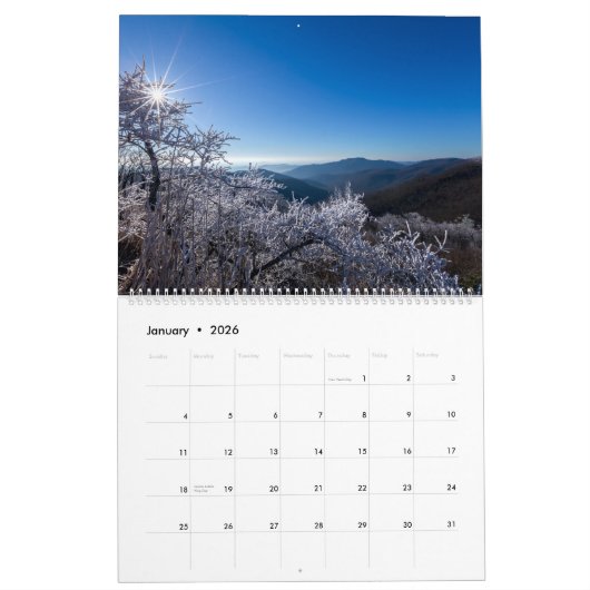 Shenandoah Kalender (Jan 2026)