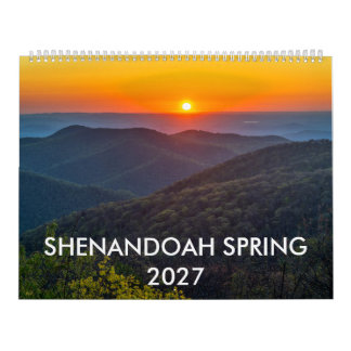Shenandoah Lente 2027 12-Maanden Muurkalender Kalender