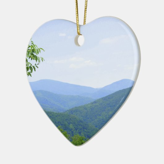 Shenandoah Mountains Keramisch Ornament (Links)