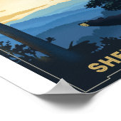 Shenandoah Nationaal Park Litho Kunstwerk Poster (Hoek)