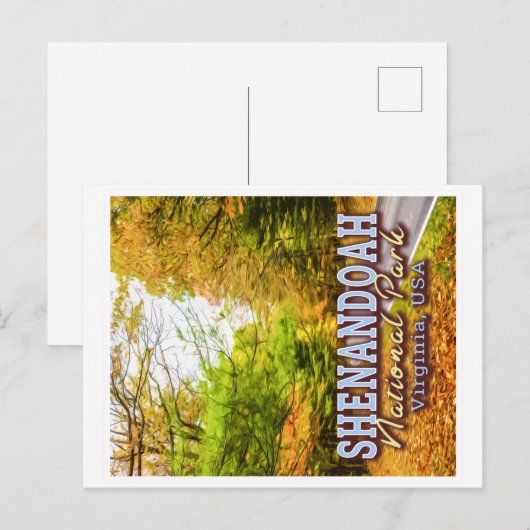 SHENANDOAH NATIONAAL PARK - VIRGINIA VERENIGDE STA BRIEFKAART (Voorkant / Achterkant)
