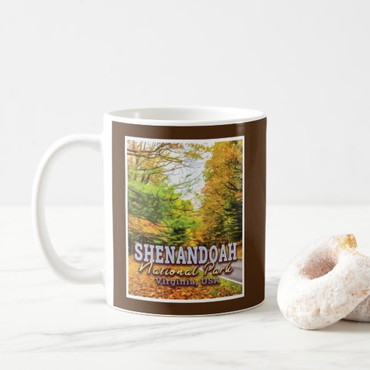 SHENANDOAH NATIONAAL PARK - VIRGINIA VERENIGDE STA KOFFIEMOK (Met donut)