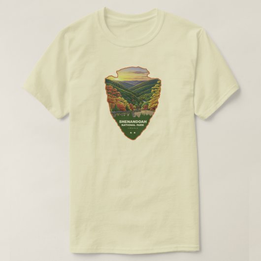 Shenandoah National Park Arrowhead T-shirt (Design voorkant)