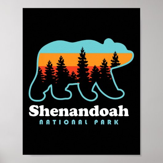 Shenandoah National Park Bear Shenandoah Valley  Poster (Voorkant)