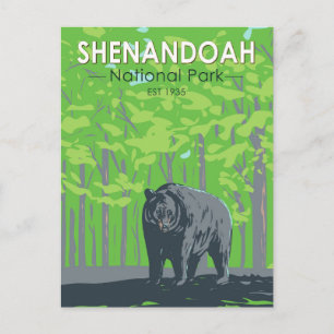 Shenandoah National Park Black Beer  Briefkaart