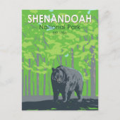 Shenandoah National Park Black Beer  Briefkaart (Voorkant)