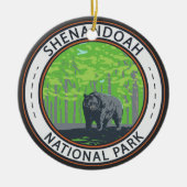Shenandoah National Park Black Beer Circle Keramisch Ornament (Voorkant)