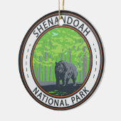 Shenandoah National Park Black Beer Circle Keramisch Ornament (Links)