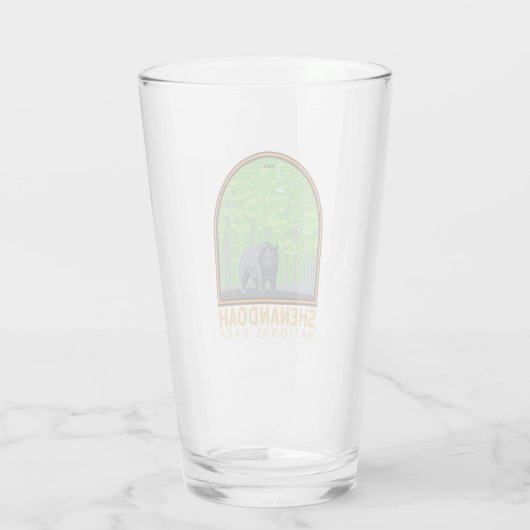 Shenandoah National Park Black Beer  Glas (Achterkant)