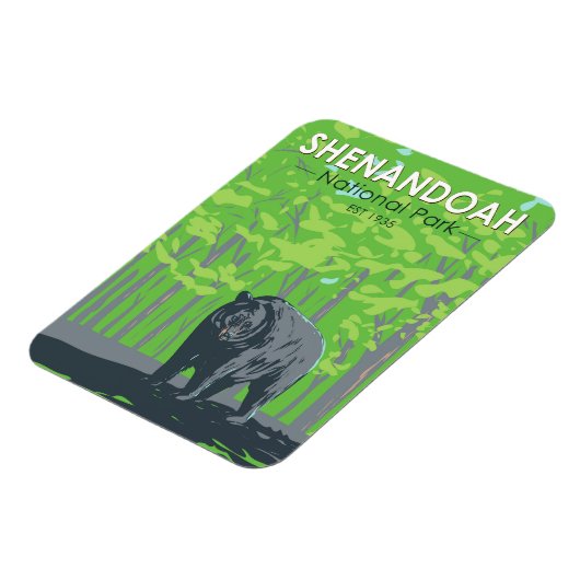 Shenandoah National Park Black Beer  Magneet (Linkerzijde)