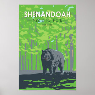 Shenandoah National Park Black Beer  Poster