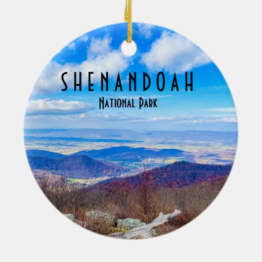 Shenandoah National Park Ceramic Ornament (Achterkant)
