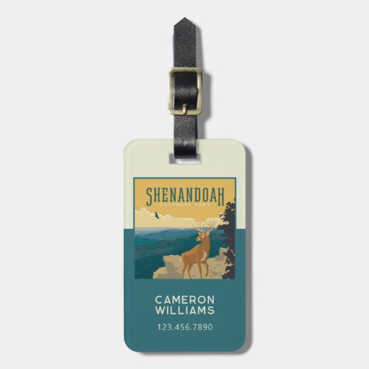 Shenandoah National Park | Deer Bagagelabel (Voorkant verticaal)