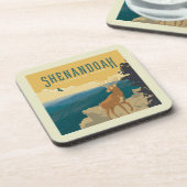 Shenandoah National Park | Deer Bier Onderzetter (Linkerzijde)