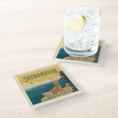 Shenandoah National Park | Deer Glazen Onderzetter (Schuin)