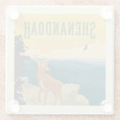 Shenandoah National Park | Deer Glazen Onderzetter (Achterkant)