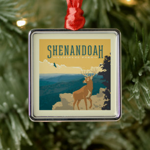 Shenandoah National Park   Deer Metalen Ornament