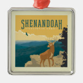 Shenandoah National Park | Deer Metalen Ornament (Voorkant)