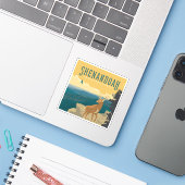 Shenandoah National Park | Deer Sticker (Laptop met iPhone)