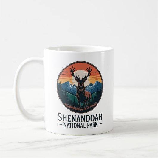 Shenandoah National Park herten embleem Koffiemok (Links)