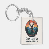 Shenandoah National Park herten embleem Sleutelhanger (Voorkant Links)