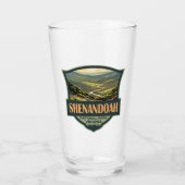 Shenandoah National Park Illustratie Reizen Retro Glas (Voorkant)