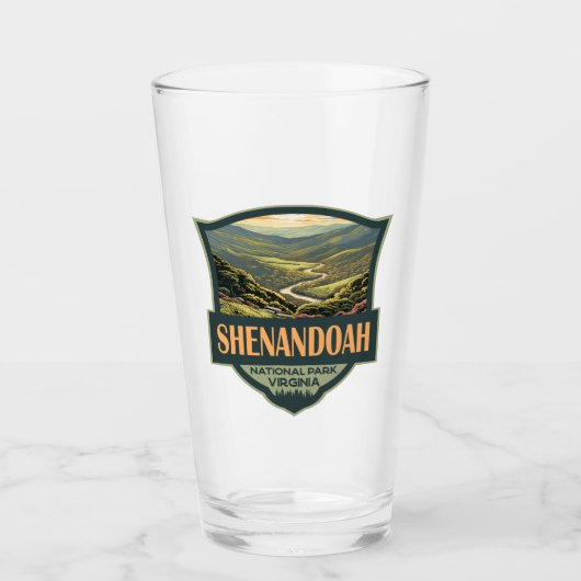 Shenandoah National Park Illustratie Reizen Retro Glas (Voorkant)