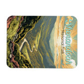 Shenandoah National Park Illustratie Reizen Retro Magneet (Horizontaal)