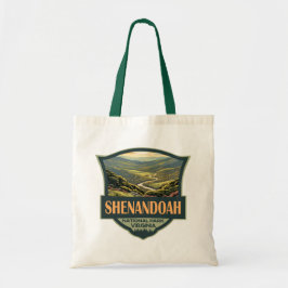 Shenandoah National Park Illustratie Reizen Retro Tote Bag