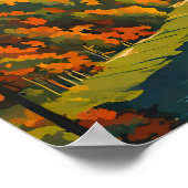 Shenandoah National Park illustratie retro Classi Poster (Hoek)