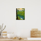 Shenandoah National Park illustratie retro Decora Poster (Keuken)
