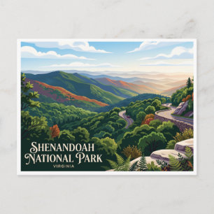 Shenandoah National Park Luray Virginia Briefkaart