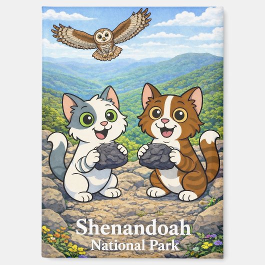 Shenandoah National Park-magneet Magneet (Voorkant)